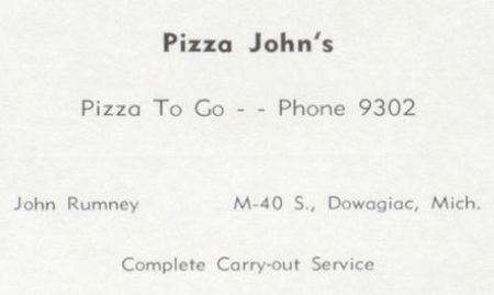 Rexs Drive-In (Rays Drive-In, Pizza Johns) - 1957 Yearbook Ad